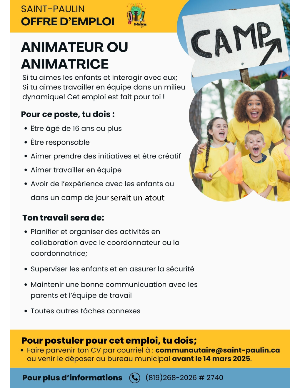 2025 pub offre demploi animateurs