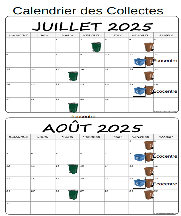 2025 juillet et août