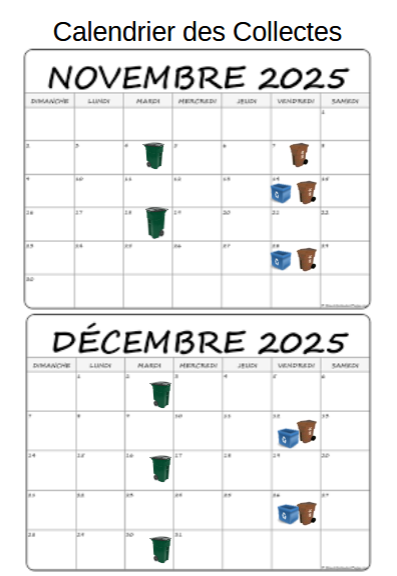 2025 novembre et décembre